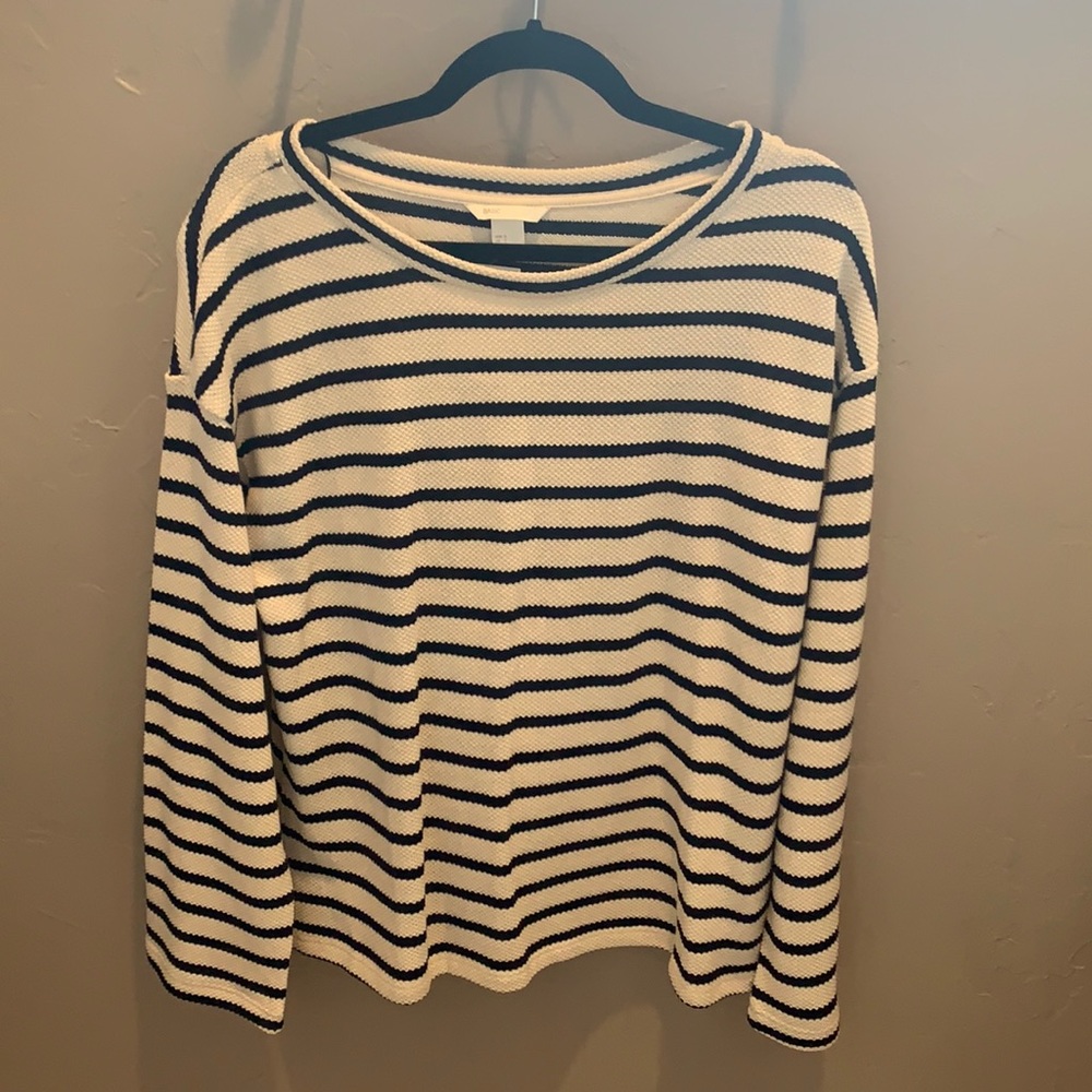 black and cream sweater